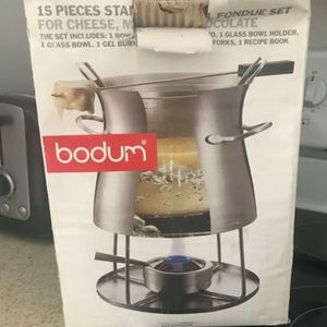 Bodum Stainless-Steel Fondue with Glass Insert